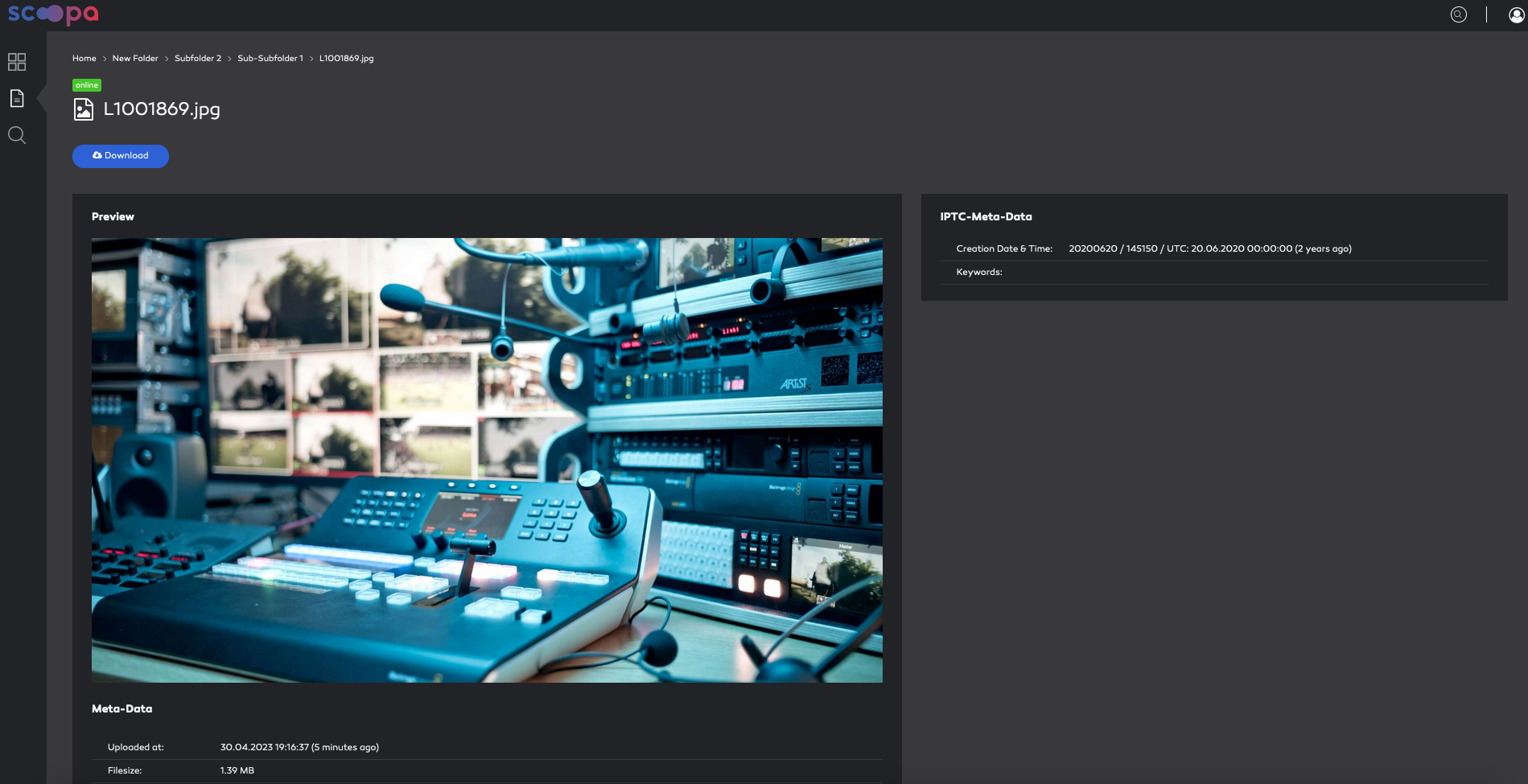 File preview from a user perspective.