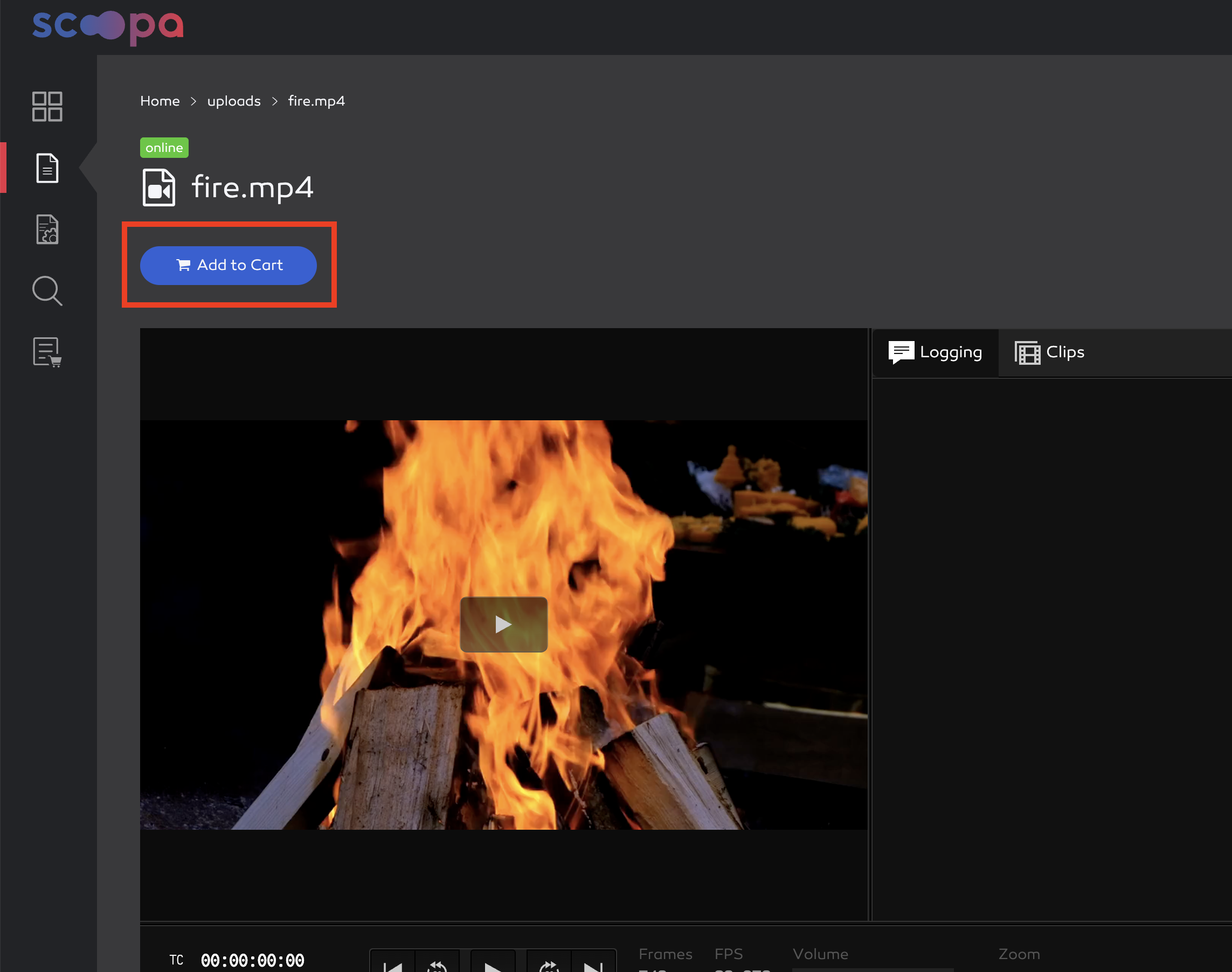 add asset to cart.