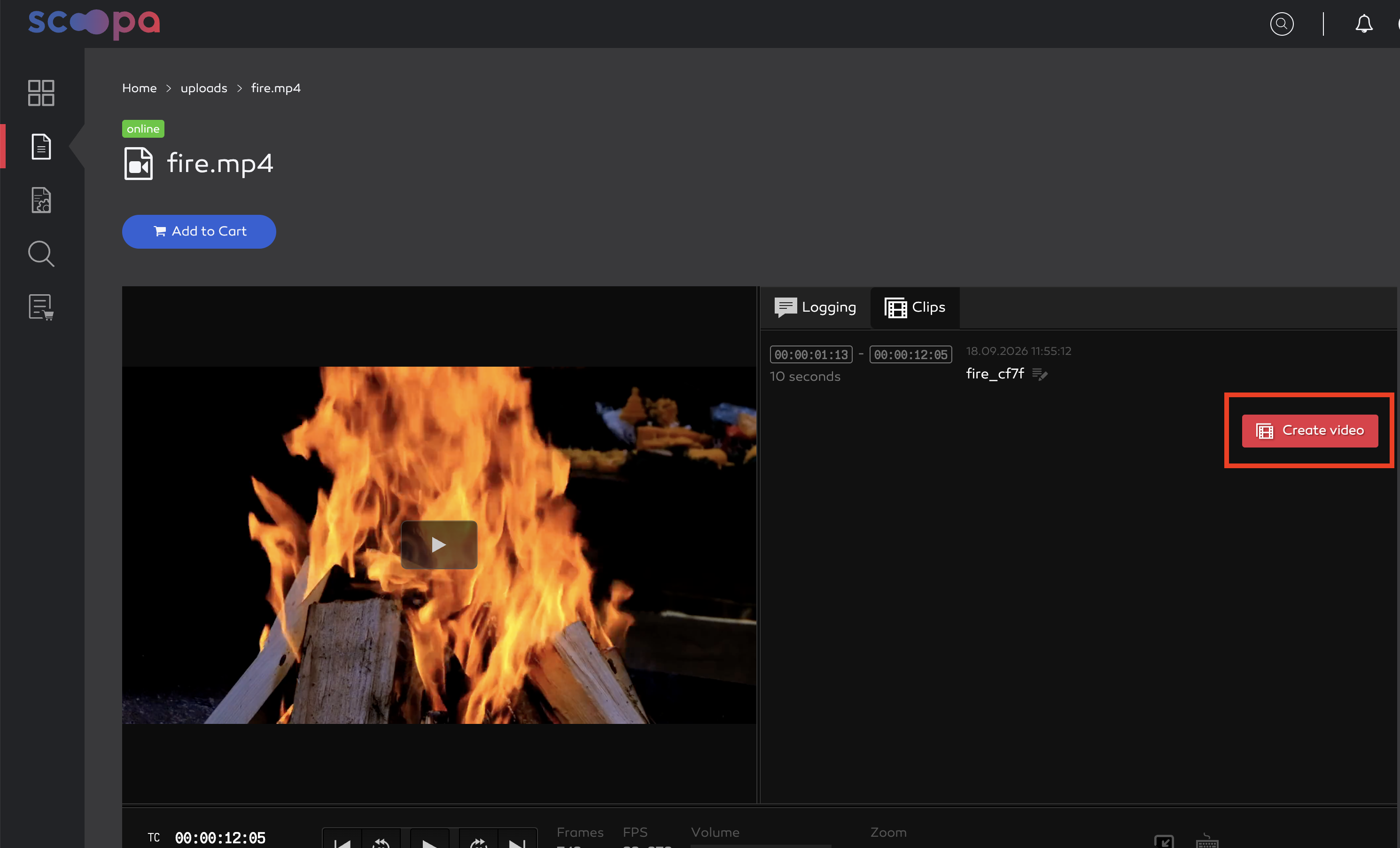 create clip.