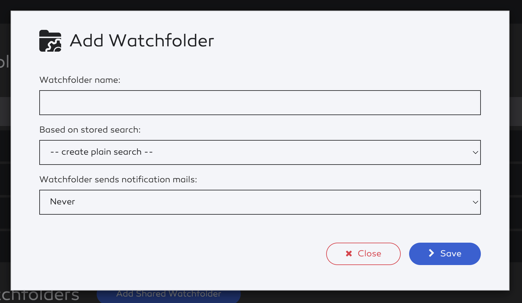 create personal watchfolder.